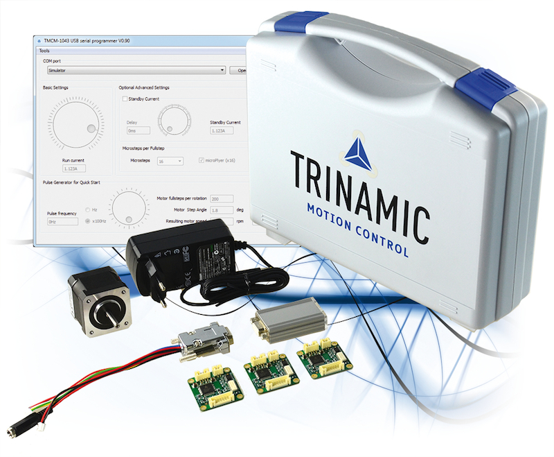 TRINAMIC's development kit for popular stepper motors touts intuitiveness